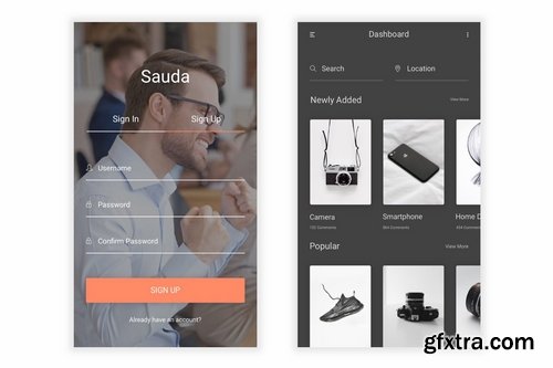 Sauda - Buy, Sell & Trade UI Kit for Figma