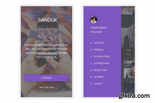 Sanduk - File Sharing Platform UI Kit for Figma