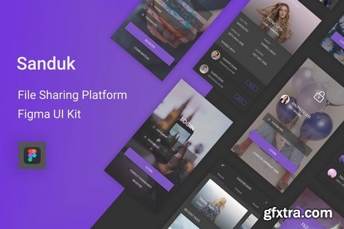 Sanduk - File Sharing Platform UI Kit for Figma