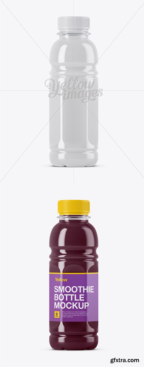 Organic Smoothie Bottle Mockup 11705
