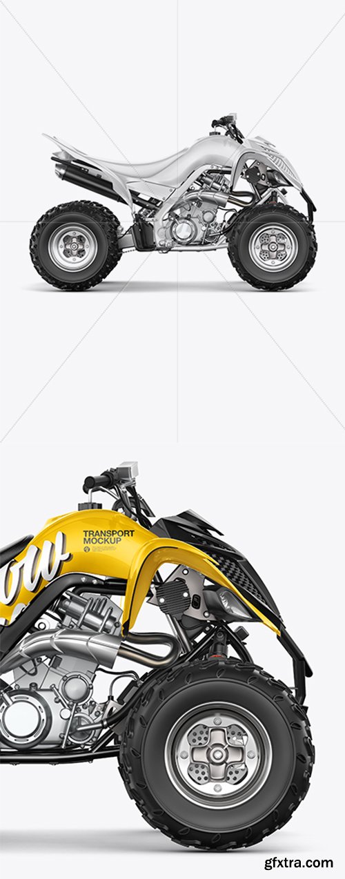Quad Bike Mockup - Side View 39183 Quad Bike Mockup - Side View 39183