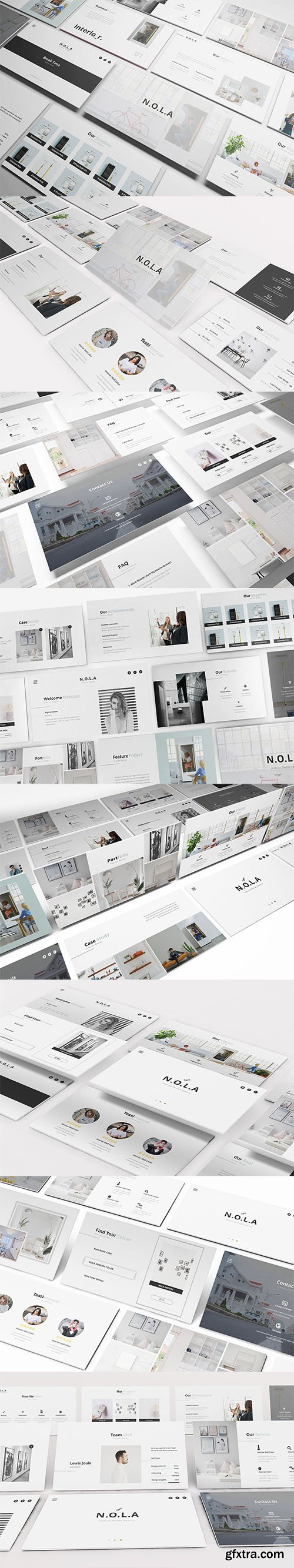 Nola Interior Design Powerpoint, Keynote and Google Slides Templates