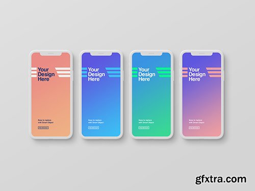 4 White Smartphone Mockups 248063146 4 White Smartphone Mockups 248063146