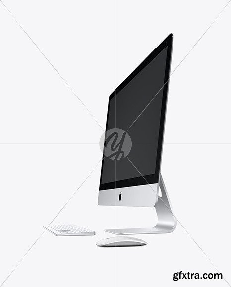 IMac with Keyboard and Mouse Mockup 46603