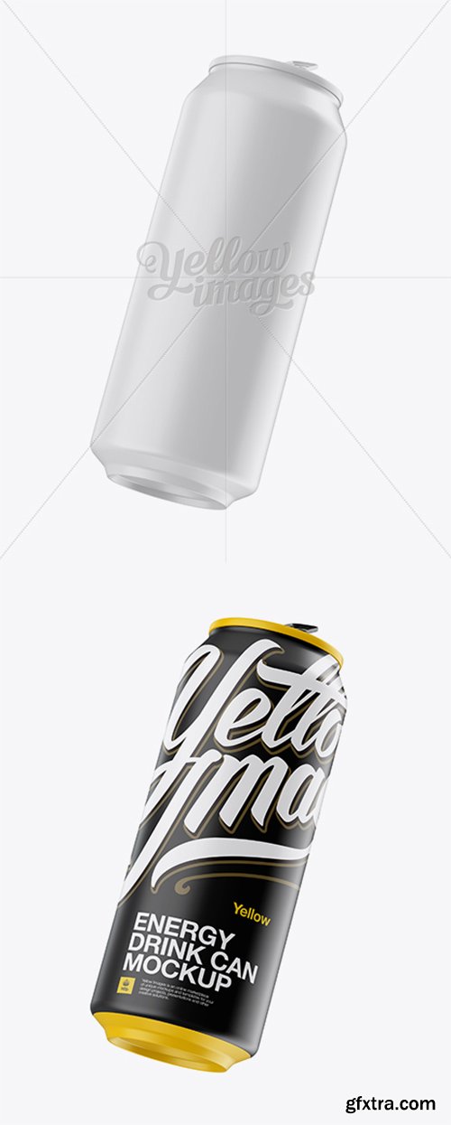 500ml Aluminium Can With Matte Finish Mockup 15256 500ml Aluminium Can With Matte Finish Mockup 15256