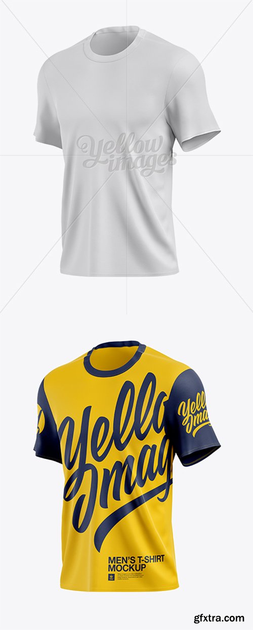 Men's T-Shirt Mockup - Half Side View 18526