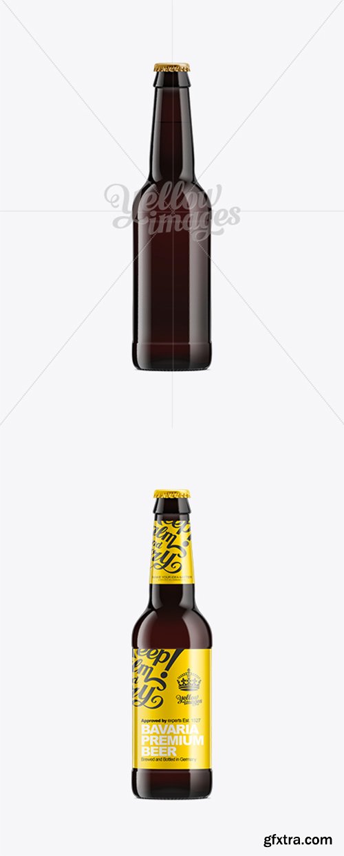 330ml Black Amber Bottle with Dark Beer Mockup 10381 330ml Black Amber Bottle with Dark Beer Mockup 10381