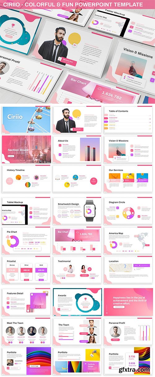 Ciriio - Colorful & Fun Powerpoint Template