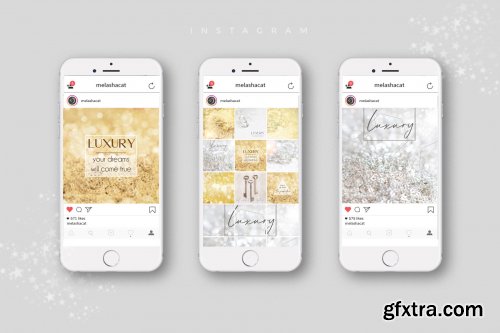 "Luxury" pack for social media, websites and other creative projects