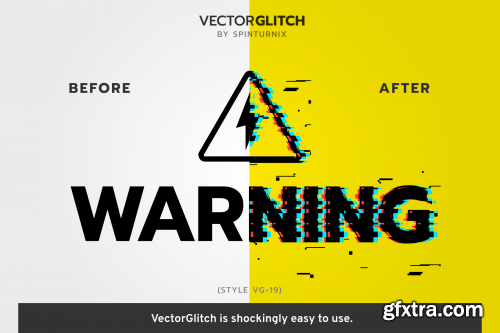 VectorGlitch | 60 Graphic Styles for Illustrator + Bonus