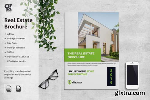 CreativeMarket - Real Estate Bifold Brochure 3902797