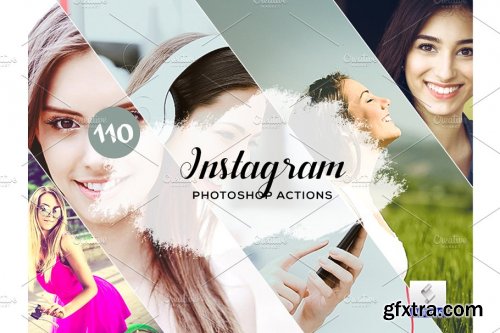 CreativeMarket - 110 Instagram Photoshop Actions 3934720