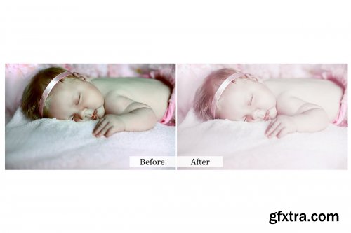CreativeMarket - 90 Newborn Photoshop Actions 3937920