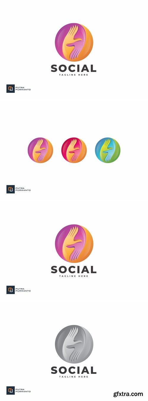 Social Logo Template GFxtra