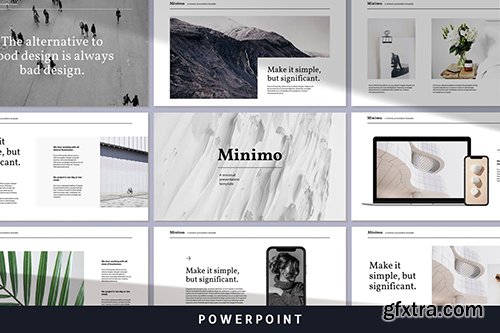 Minimo - Modern Minimal Powerpoint, Keynote and Google Slides Templates