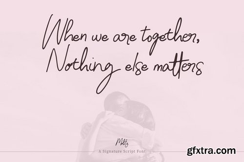 CM - Molita Signature Script Font 3992402