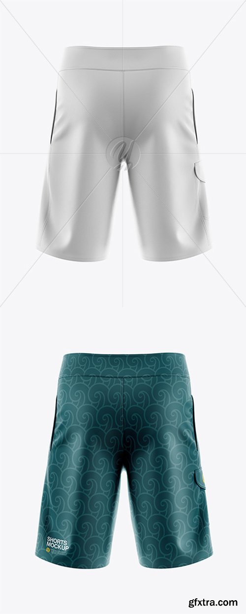 Men’s Shorts HQ Mockup - Back View 26224