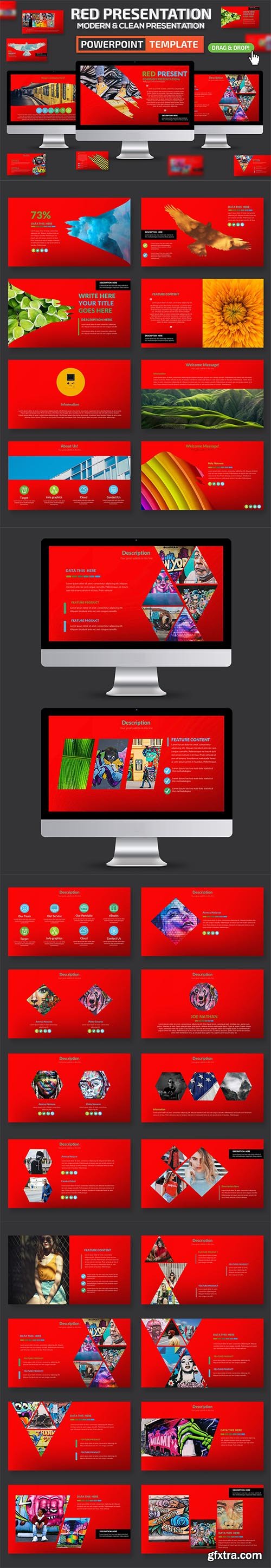 Red Powerpoint and Keynote Presentation