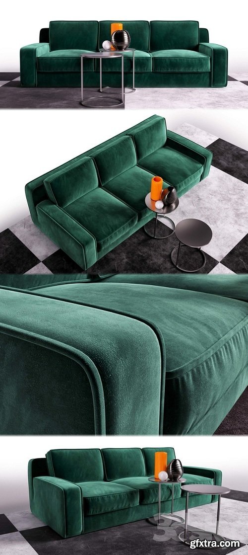 Meridiani Hector Sofa 3d Model