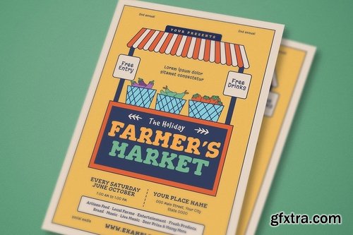 Farmer\'s Market Event Flyer