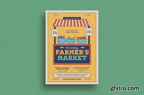 Farmer\'s Market Event Flyer