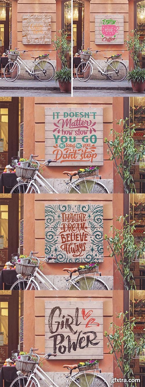 Bike Duo Signboard Mockup Bike Duo Signboard Mockup