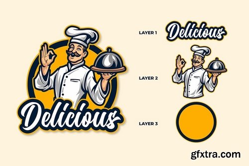 Chef Cartoon Logo 01