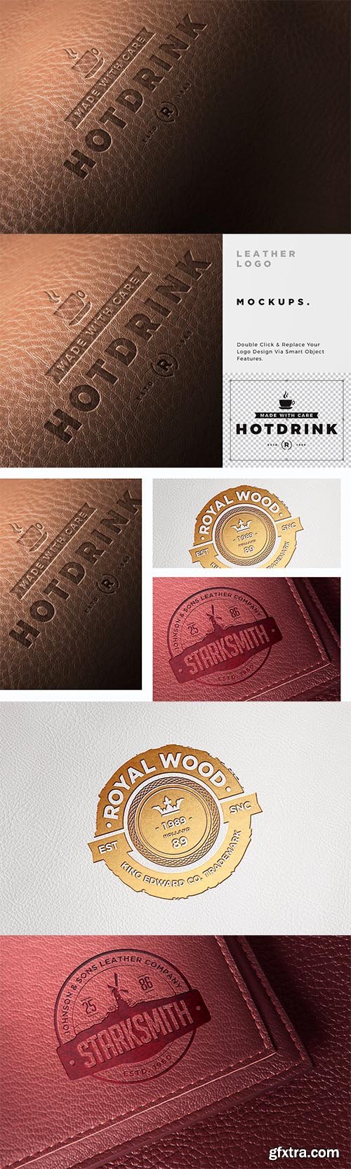 Leather Logo Mockups Leather Logo Mockups