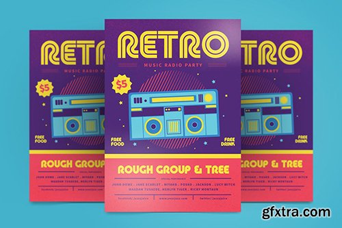 Retro Music Flyer Retro Music Flyer