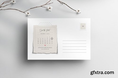 Save The Date Postcard Template