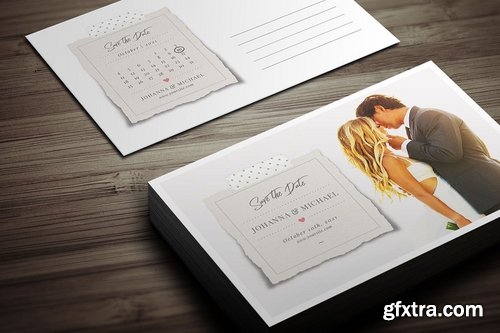 Save The Date Postcard Template