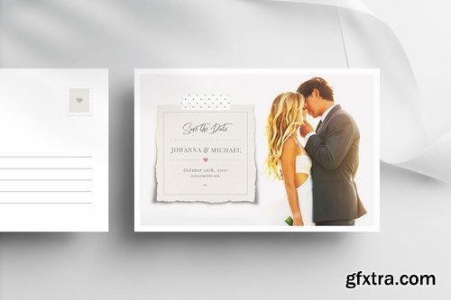 Save The Date Postcard Template