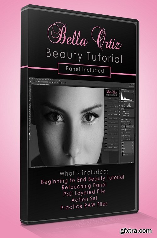 Bella Ortiz Retouching Panel + Tutorials & Actions