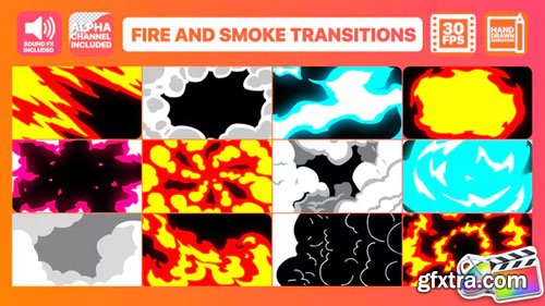 Vidoehive - Fire And Smoke Transitions | Final Cut Pro - 24303589