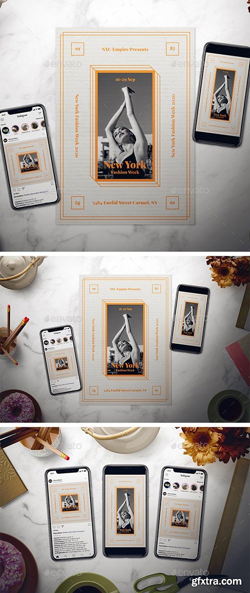 Modern Fashion Week Flyer Set Modern Fashion Week Flyer Set