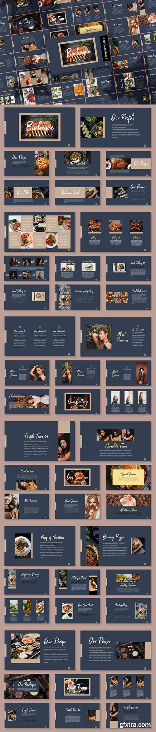 Fall Barbeque - Powerpoint, Keynote and Google Slides Templates