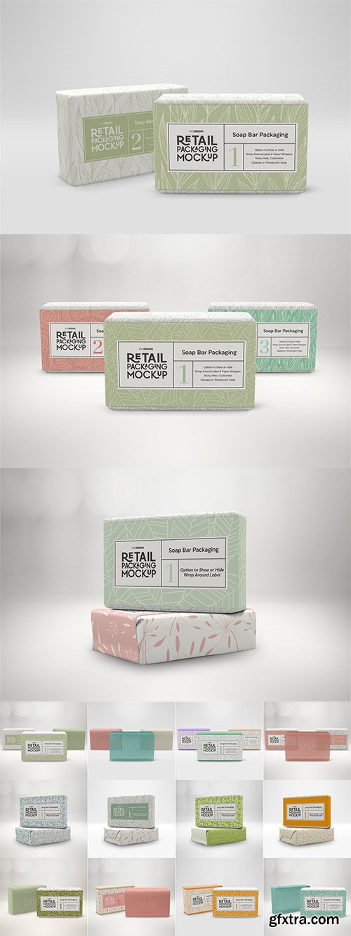 Retail Soap Bar Packaging Mockup