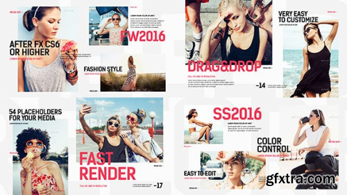 VideoHive Clean Modern Slideshow Fashion Opener Clothes Collection Stylish Models Gallery 15895246