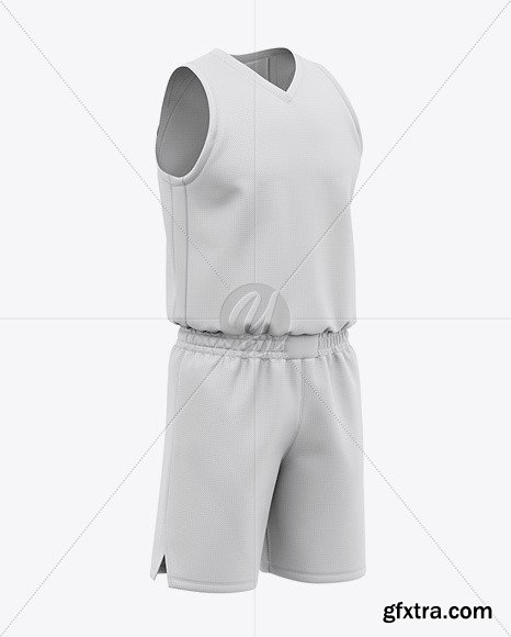 Men’s Basketball Kit Mockup - Front Half Side 47398