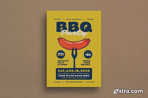 BBQ Party Event Flyer BBQ Party Event Flyer
