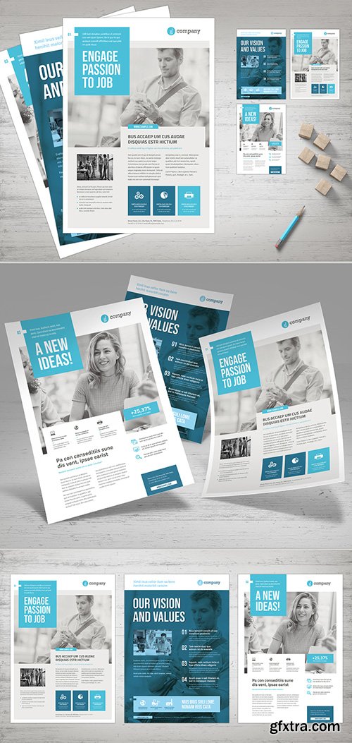 Blue and White Flyer Layout 235968150 Blue and White Flyer Layout 235968150