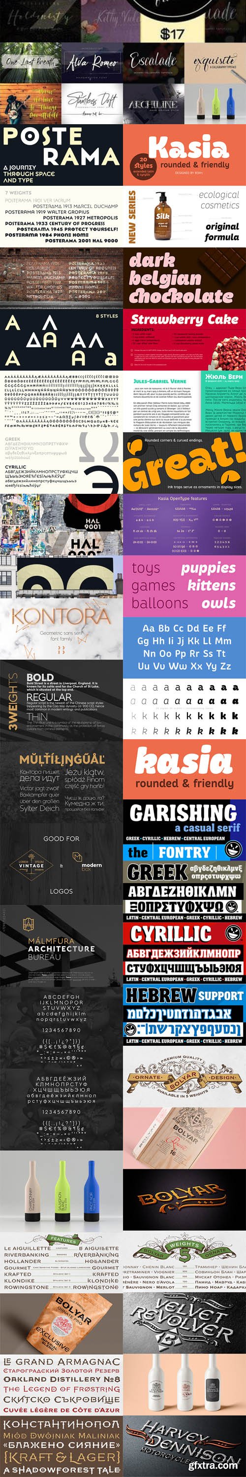 MEGAFONT - 500+ Fonts Big Bundle