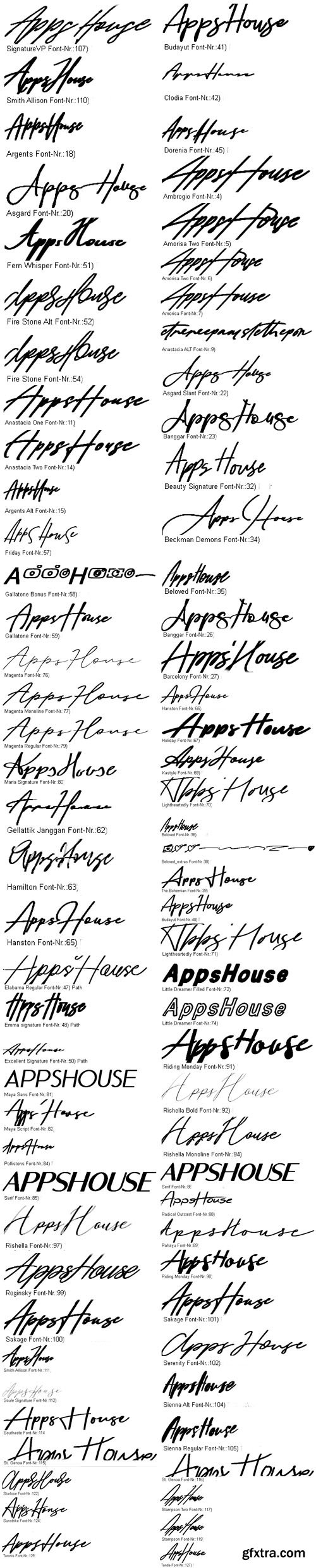 171 Signature Fonts Collection