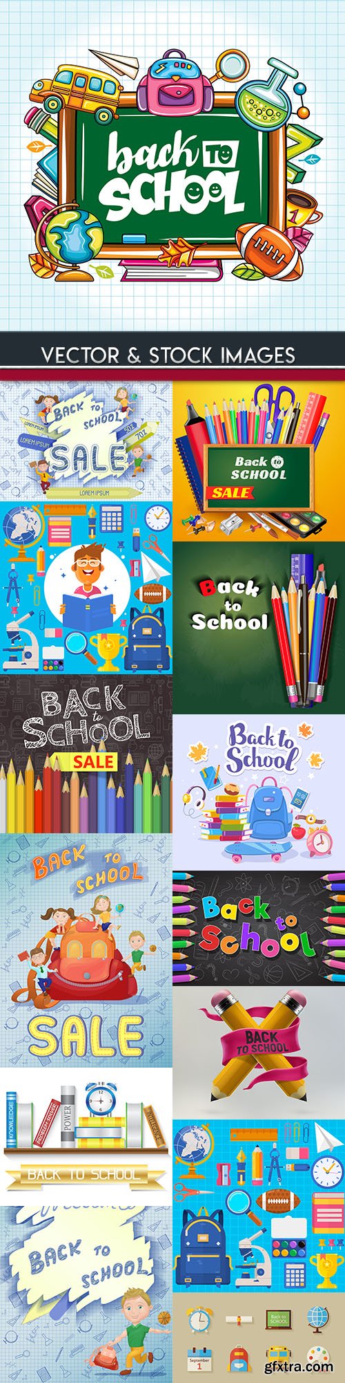 Back to school and accessories collection illustration 26 