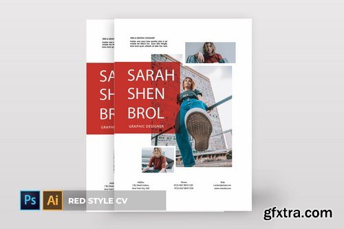 Red Style CV & Resume