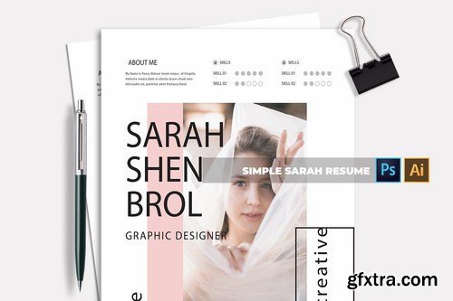 Simple Sarah CV & Resume