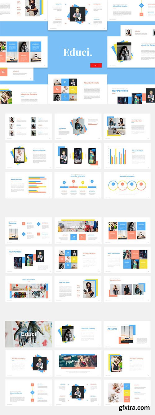 Educi - Children Education Powerpoint, Keynote and Google Slides Templates