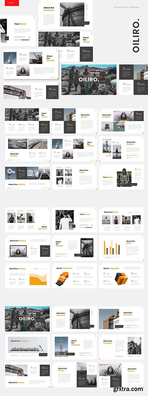 Oiliro - Oil Industry Powerpoint, Keynote and Google Slides Templates