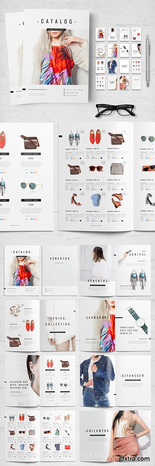 Black and White Product Catalog Layout 258166503