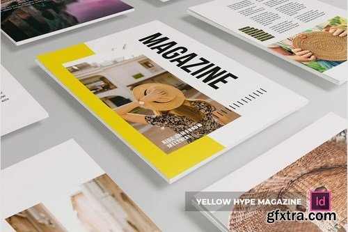 Yellow Hype Magazine Template